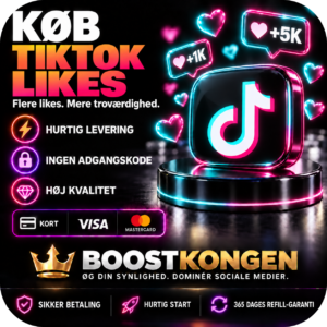 Køb TikTok Likes + BONUS Visninger
