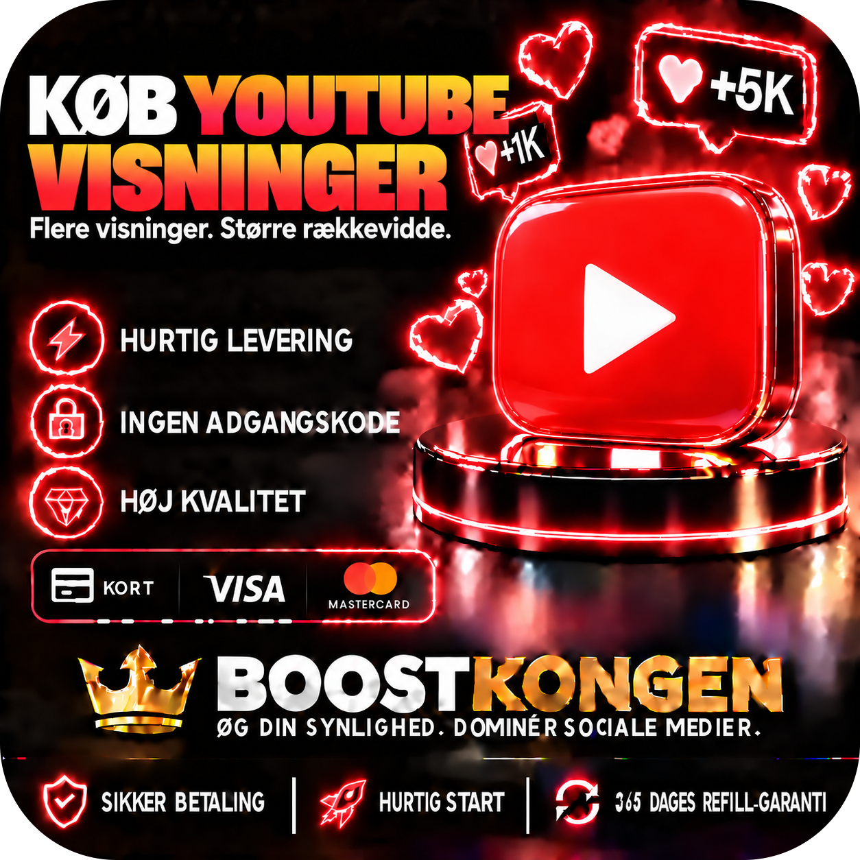 Køb YouTube Visninger